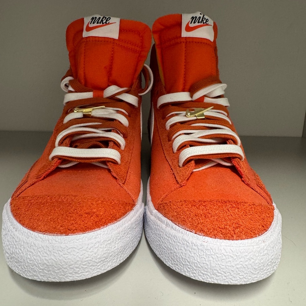 Nike Special Addition Orange Sneakers with White Accents Never Been Worn 11.5
